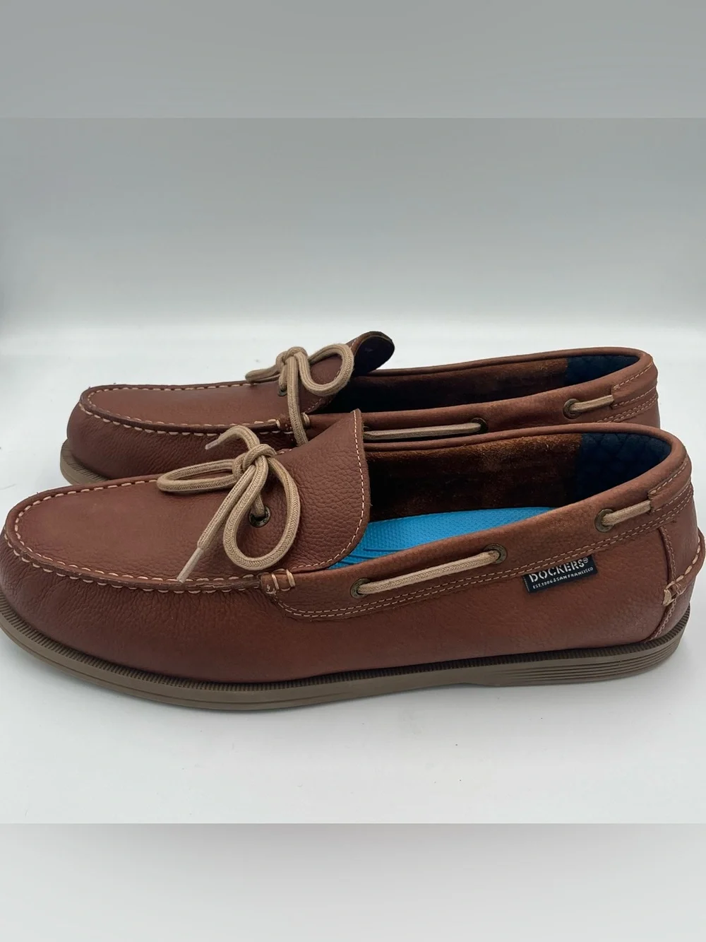 Dockers Darnell Leather Waterproof Boat Shoes Men’s Size 13 Briar (Brown)